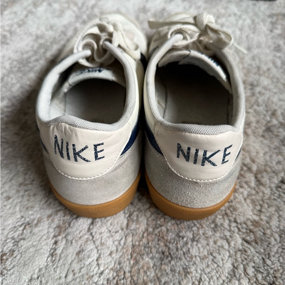 Nike Killshot Leather Shoe Navy Grey Sneakers Size 9.5 Athletic Comfort - Picture 5 of 9